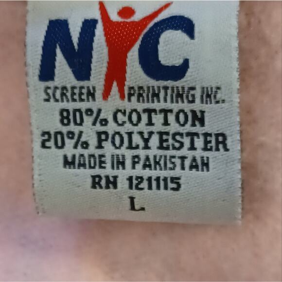 NYC I Love NY Women's Pink Hoodie. Size L - Picture 13 of 15